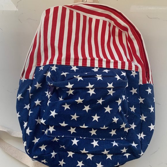 American Apparel Backpack - American Flag Print - Picture 1 of 5